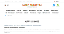 Desktop Screenshot of kufry-kabelky.cz