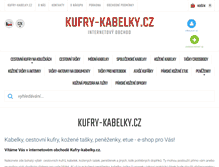 Tablet Screenshot of kufry-kabelky.cz